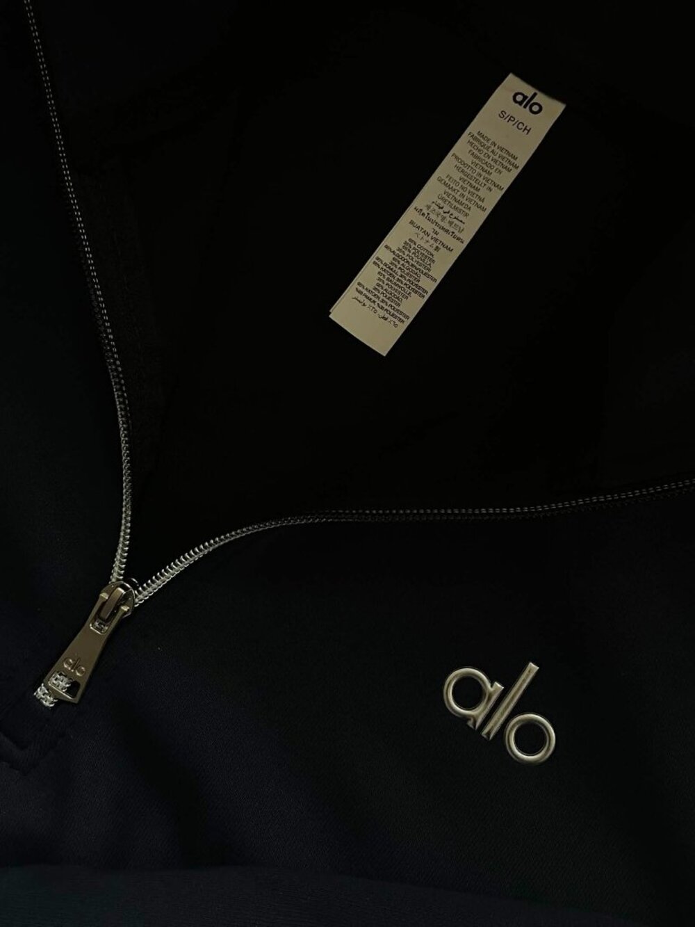 ALO Yoga Unisex Navy Quarter-Zip Hoodie and Jogger Set NWT - Picture 3 of 7